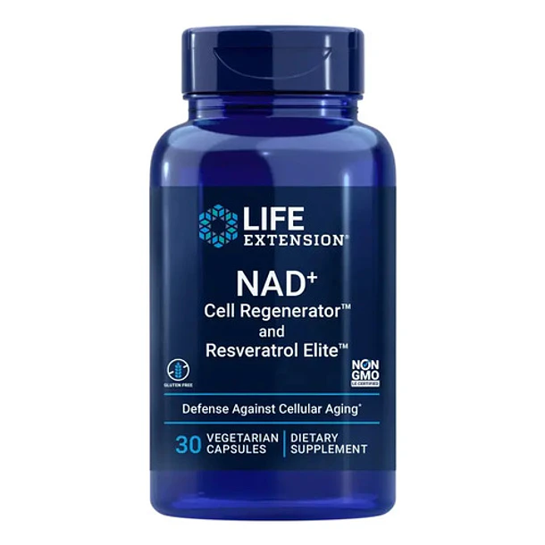 Life Extension, Nad+ 300mg Con Resveratrol, 30 Cápsulas Sin Sabor 4
