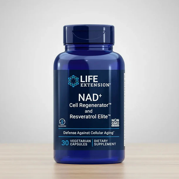 Life Extension, Nad+ 300mg Con Resveratrol, 30 Cápsulas Sin Sabor 5