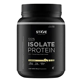 Proteína Aislada Strive Isolate Protein Vainilla, 735 G Para 21 Porciones