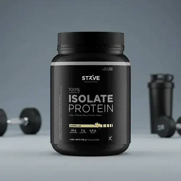 Proteína Aislada Strive Isolate Protein Vainilla, 735 G Para 21 Porciones 7