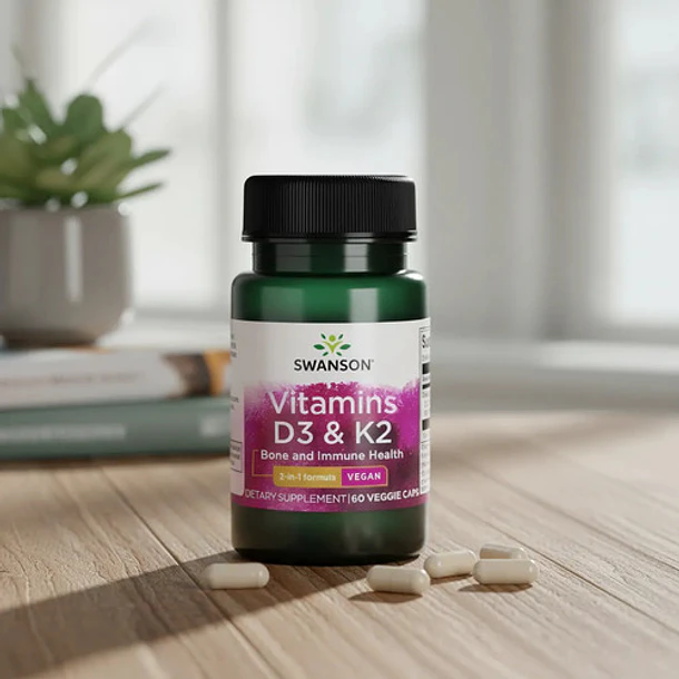 Swanson-  Vitamina D3-k2 5000ui 60 Cápsulas Vegetales No Aplica 4