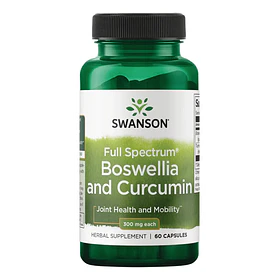 Swanson Boswellia Curcumina 60caps Movilidad Y Articulacion Ninguno