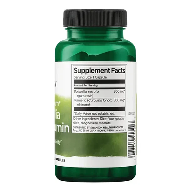 Swanson Boswellia Curcumina 60caps Movilidad Y Articulacion Ninguno 3