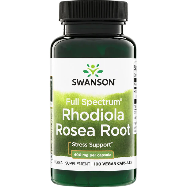 Swanson- Rhodiola Rosea Root 400mg 100capsulas 1