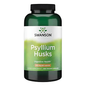 Swanson - Psyllium Husks 610mg 300 Capsulas Sin Sabor