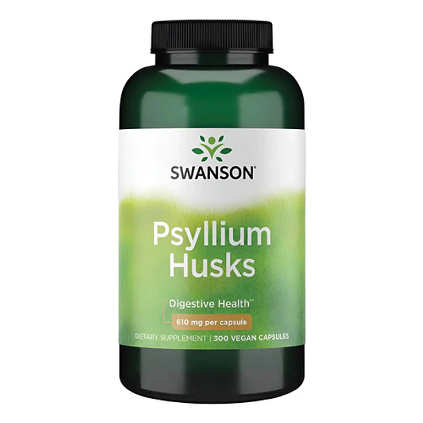Swanson - Psyllium Husks 610mg 300 Capsulas Sin Sabor 1