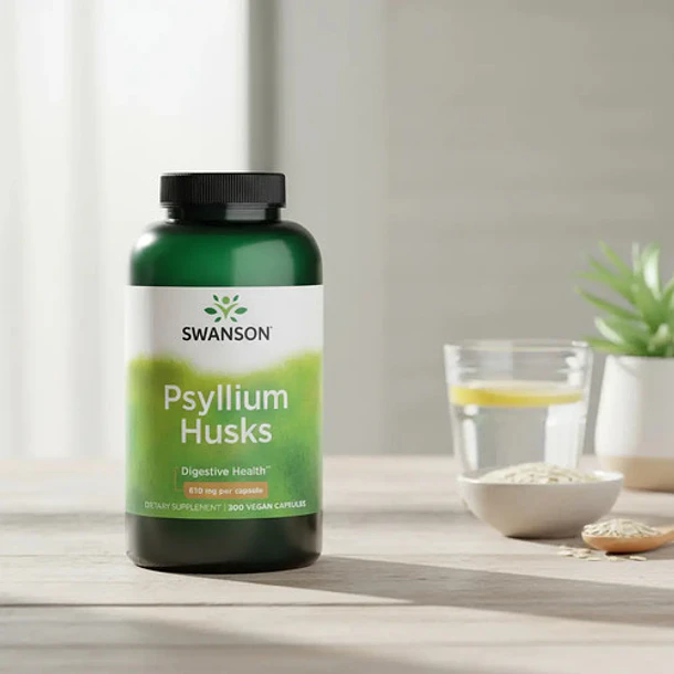 Swanson - Psyllium Husks 610mg 300 Capsulas Sin Sabor 5