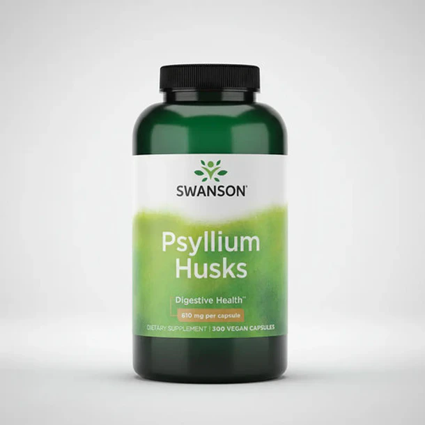 Swanson - Psyllium Husks 610mg 300 Capsulas Sin Sabor 6