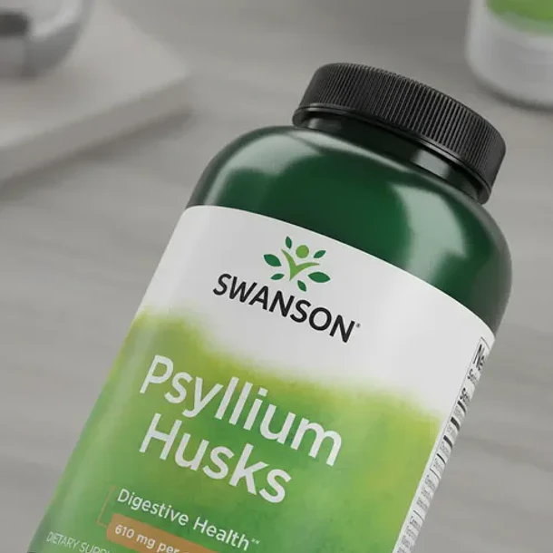 Swanson - Psyllium Husks 610mg 300 Capsulas Sin Sabor 9