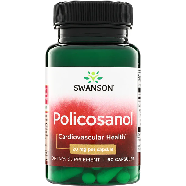 Swanson- Policosanol 20mg 60capsulas salud cardiovascular 1