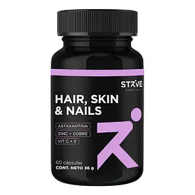 Strive Nutrition - Cabello Piel y Uñas 60 Cápsulas 