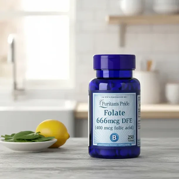 Puritans Pride- Folato Acido Folico 400mcg 250 Tabletas Ninguno 6