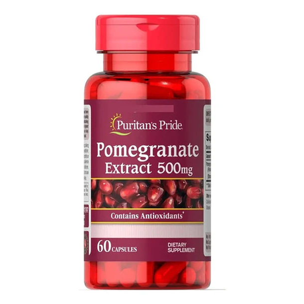 Puritans Pride- Extracto De Granada Antioxidantes 60caps Natural 1
