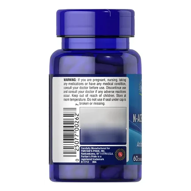 Puritans Pride- Nac 600mg 60capsulas Ninguno 2