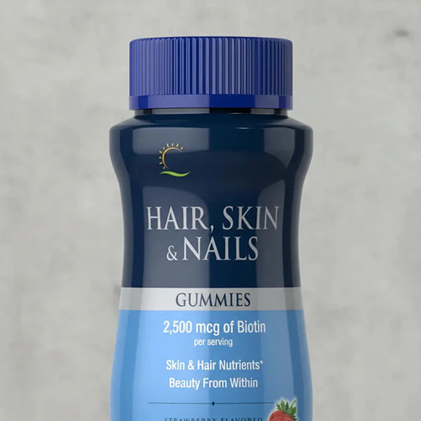 Puritan S Pride - Cabello, Piel Y Uñas 2,500mcg 80 Gomitas Frutilla 5