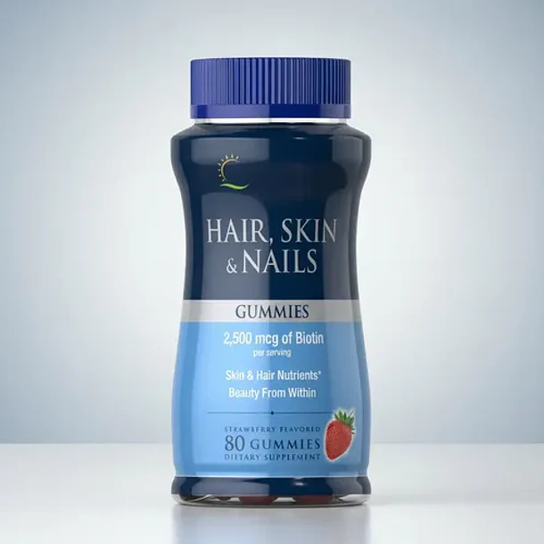 Puritan S Pride - Cabello, Piel Y Uñas 2,500mcg 80 Gomitas Frutilla 7