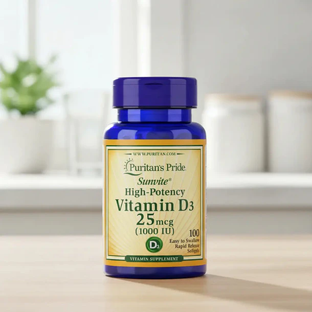 Puritan's Pride - Vitamina D3 25mcg 1000 Iu 100 Cáps Blandas N/a 5