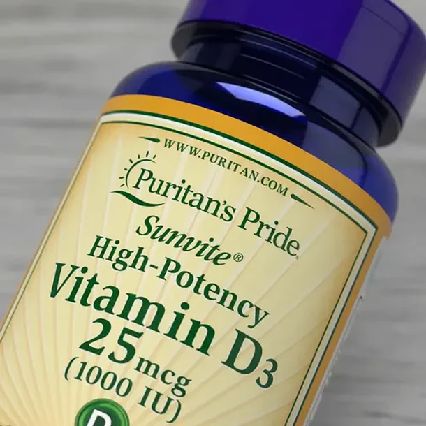 Puritan's Pride - Vitamina D3 25mcg 1000 Iu 100 Cáps Blandas N/a 8