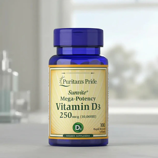 Puritan's Pride - Vitamina D3 250 Mcg 100 Cápsulas Blandas N/a 6