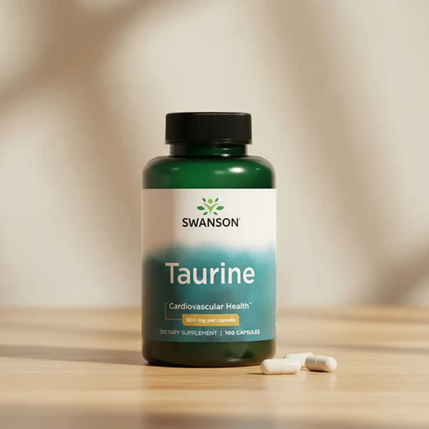 Swanson - Taurina 500mg 100 Cápsulas Sin Sabor 3