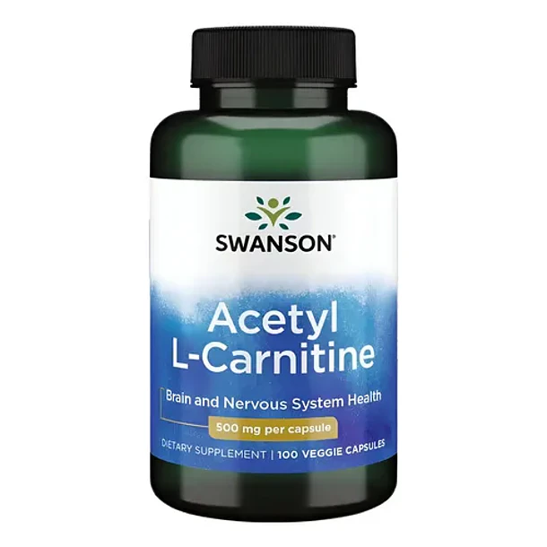 Acetil L Carnitina 500mg 100cap Swanson Sin Sabor 1