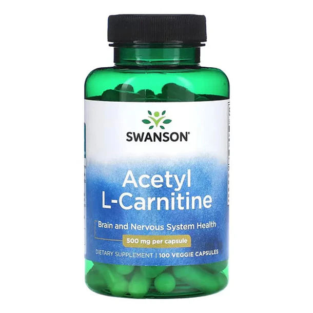 Acetil L Carnitina 500mg 100cap Swanson Sin Sabor 3