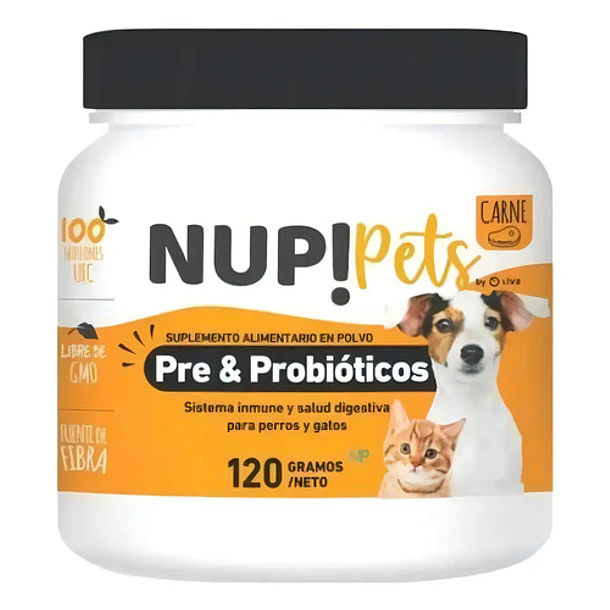 Nup! Pets Suplemento Pre & Probióticos Perro Y Gato Sabor Carne 1