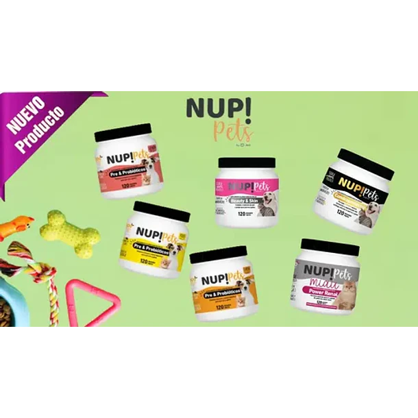 Nup! Pets Suplemento Pre & Probióticos Perro Y Gato Sabor Carne 4