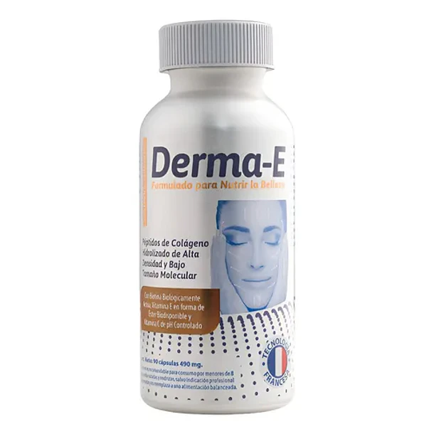 Derma-e Colágeno Hidrolizado, Biotina Activa, Vitamina E, Vitamina C. Vital & Young Belleza Y Piel. Cápsulas. Sin Sabor 1