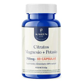  Karun Life- Citrato De Magnesio Y Potasio 60 Cápsulas