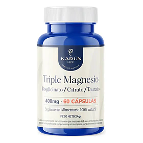 Karun Life Triple- Magnesio Bisglicinato Citrato Taurato 60capsulas