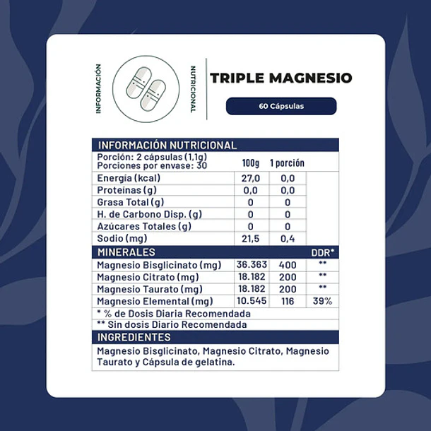Karun Life Triple Magnesio Bisglicinato Citrato Taurato 400g N/a 3