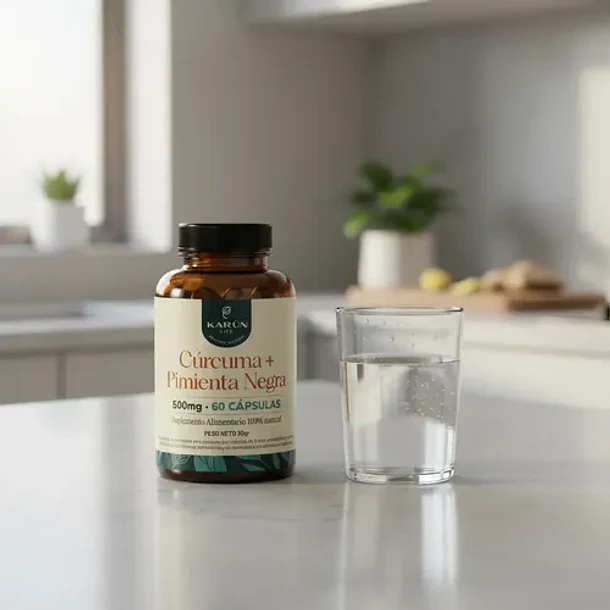 Karun Life - Curcuma + Pimienta 60 Cápsulas 500 Mg Sin Sabor 7