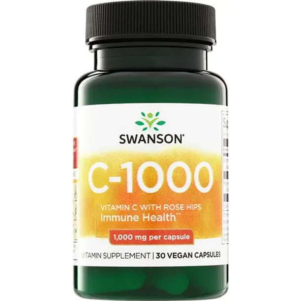 Swanson- Vitamina C1000 Con Rosa Mosqueta 30capsulas Ninguno 1