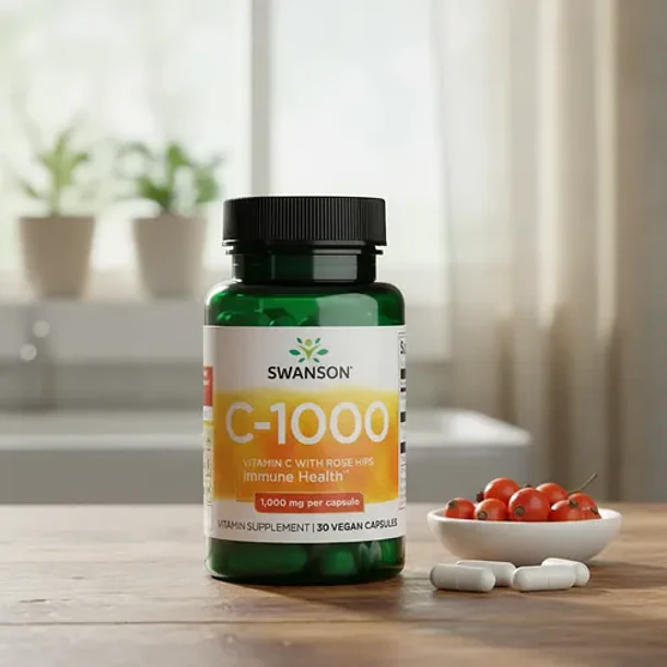 Swanson- Vitamina C1000 Con Rosa Mosqueta 30capsulas Ninguno 2