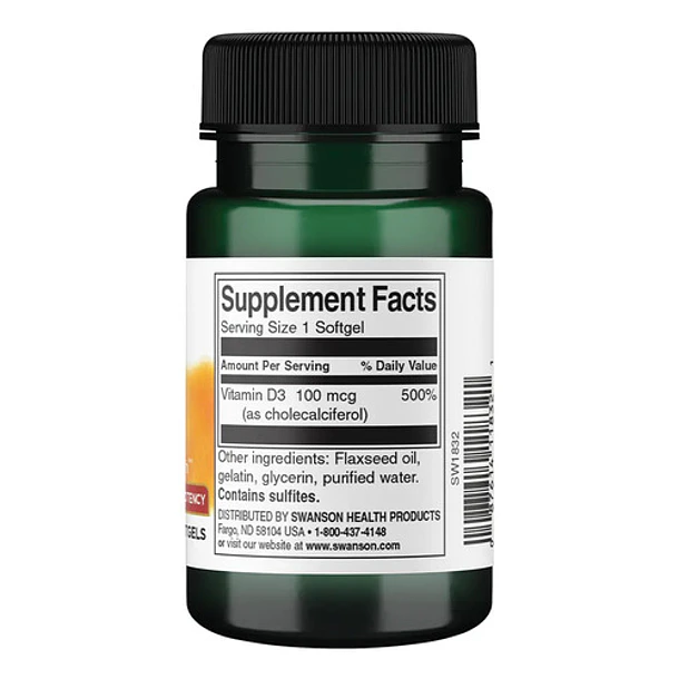 Swanson - D3 Alta Potencia 4000 Ui 90 Softgels N/a 2