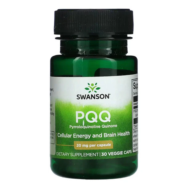 Pqq 20 Mg Energy 30 Cápsulas Vegetales Swanson Sin Sabor 1