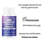 Ultra Magnesio Triple Liposomal 60 Capsulas Ortomolecular Sin Sabor 3