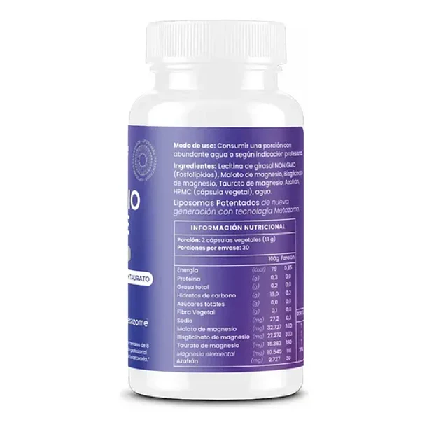 Ultra Magnesio Triple Liposomal 60 Capsulas Ortomolecular Sin Sabor 4
