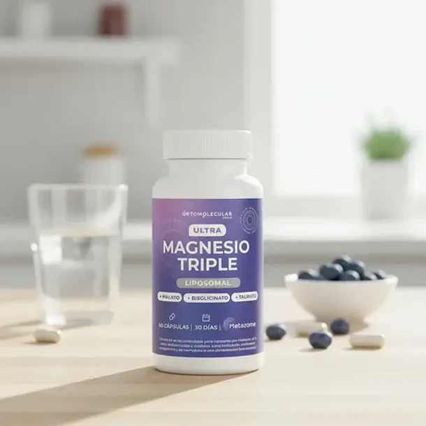 Ultra Magnesio Triple Liposomal 60 Capsulas Ortomolecular Sin Sabor 5
