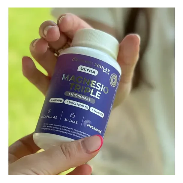Ultra Magnesio Triple Liposomal 60 Capsulas Ortomolecular Sin Sabor 7