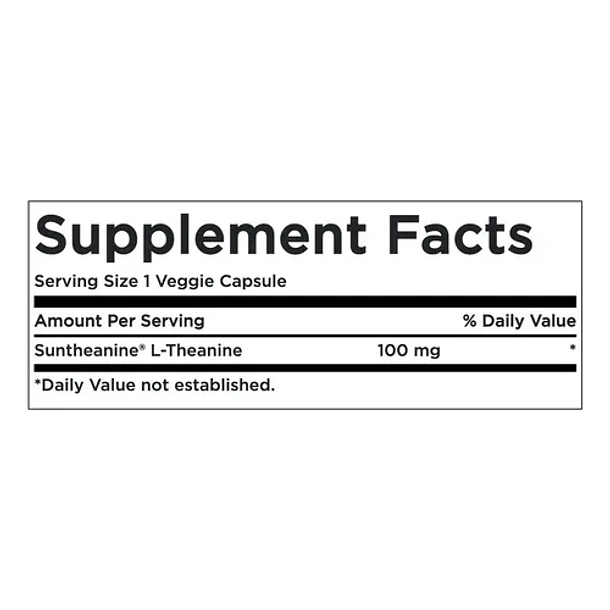 Swanson - L-teanina Suntheanina 100mg 60 Capsulas Veg N/a 2
