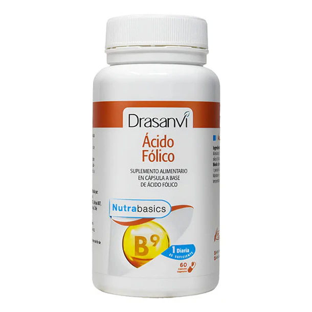 Drasanvi - Ácido Fólico 60 Cápsulas Nutrabasicos Neutro 1