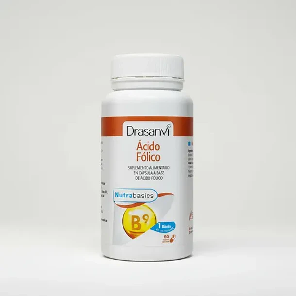 Drasanvi - Ácido Fólico 60 Cápsulas Nutrabasicos Neutro 9