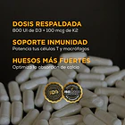 Strive- Vitamina D3 + K2 60capsulas Sin Sabor 3