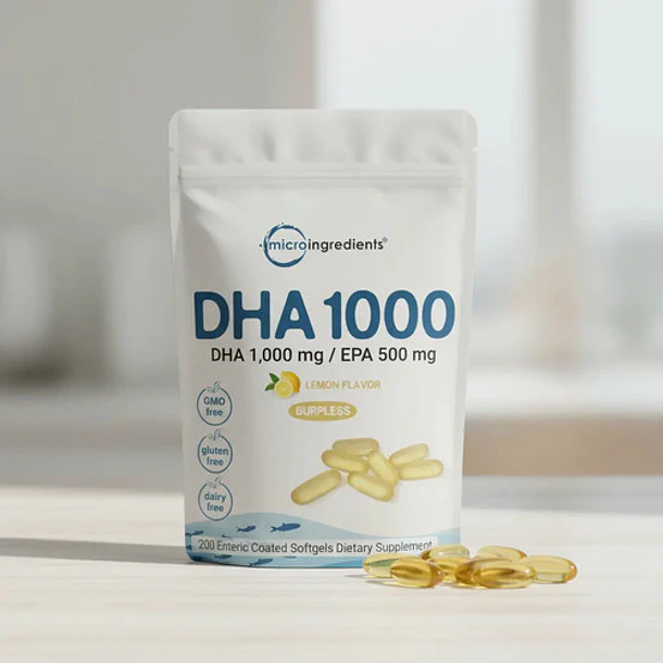 Micro Ingredies- Omega 3 Alto Dha 1000 Mg  500 Mg N/a 3