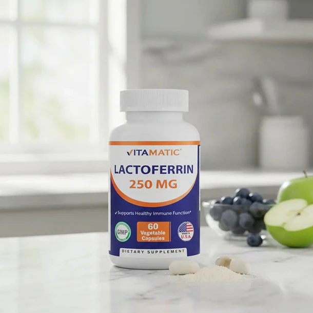 Vitamatic - Lactoferrina 250mg 60 Cápsulas Sin Sabor 6