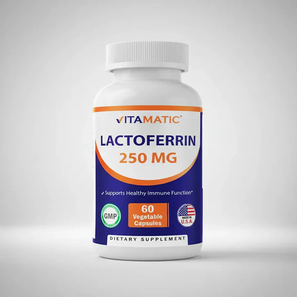 Vitamatic - Lactoferrina 250mg 60 Cápsulas Sin Sabor 9