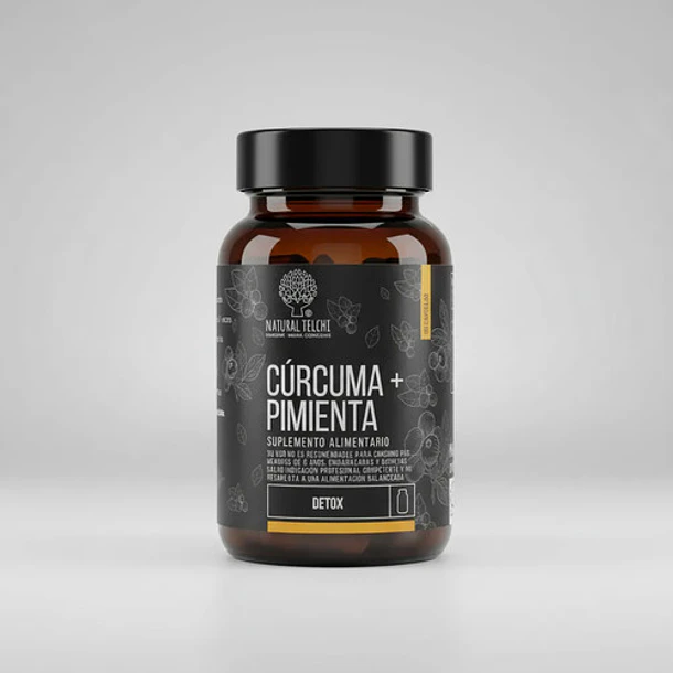 Natural Telchi- Cúrcuma+pimienta 500mg  90cápsulas 8
