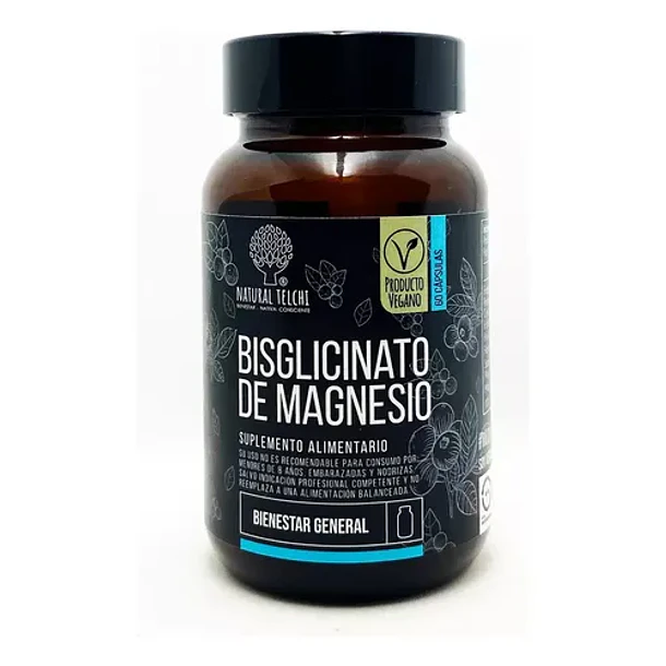 Natural Telchi - Magnesio Bisglicinato 500mg 60 Capsulas 4
